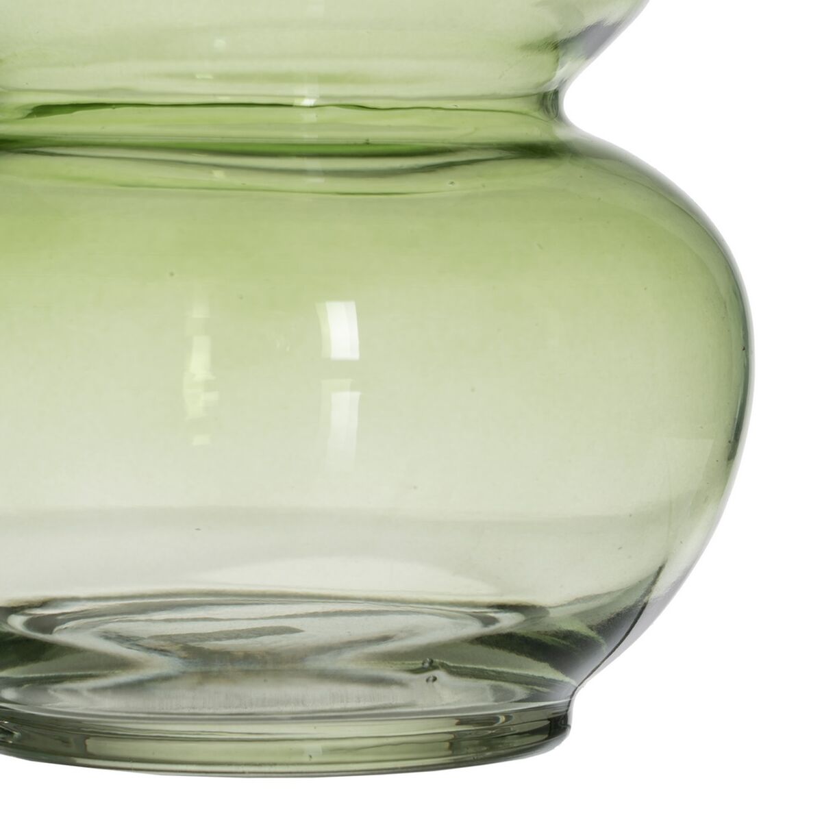 Vase Grønn Krystall 13 x 13 x 19 cm